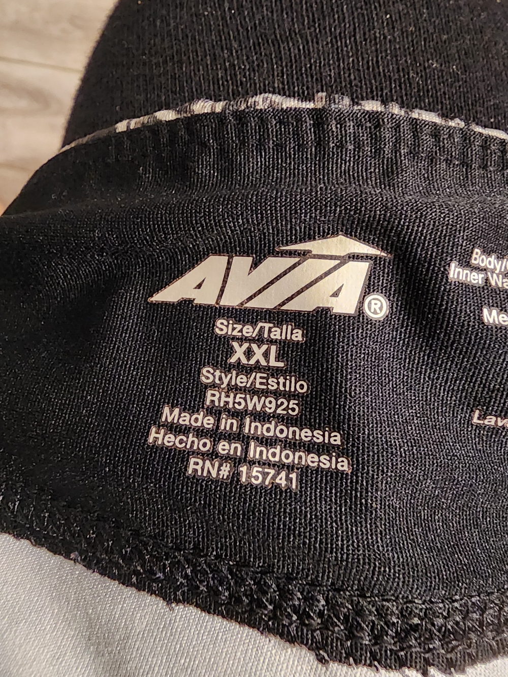 AVIA Black & White Tree-Print Active Leggings PLus Size XXL - Picture 9 of 12